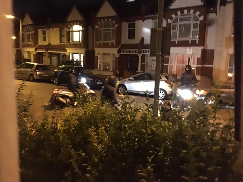 Watch: motorcyclist threatened with knife and hammer as armed gang steals £12,000 Ducati from outside his home